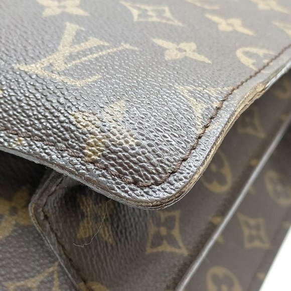 00345247# Louis Vuitton Brief Case Serviette Fermoir Monogram - Picture 4 of 10